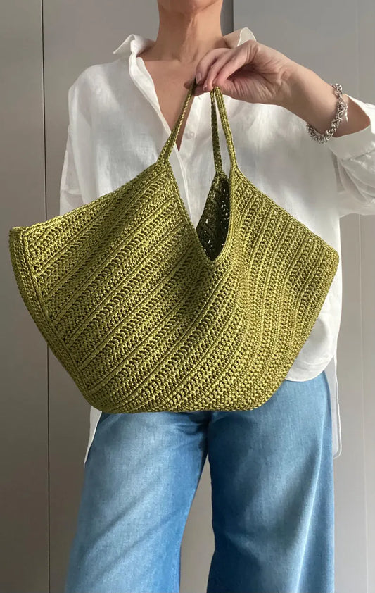 CROCHET PATTERN MIRA Bag Crochet Bag Pattern Wool Bag crochet purse woman bag shopping bag summer bag beach bag, handbag Raffia Bag