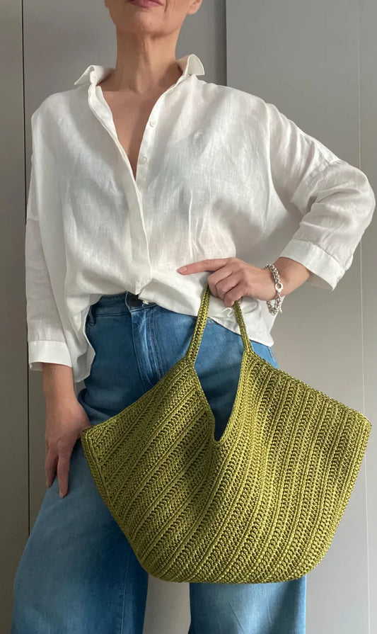 CROCHET PATTERN MIRA Bag Crochet Bag Pattern Wool Bag crochet purse woman bag shopping bag summer bag beach bag, handbag Raffia Bag